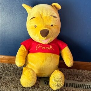 Disney Winnie the Pooh Plush - Yellow and Red